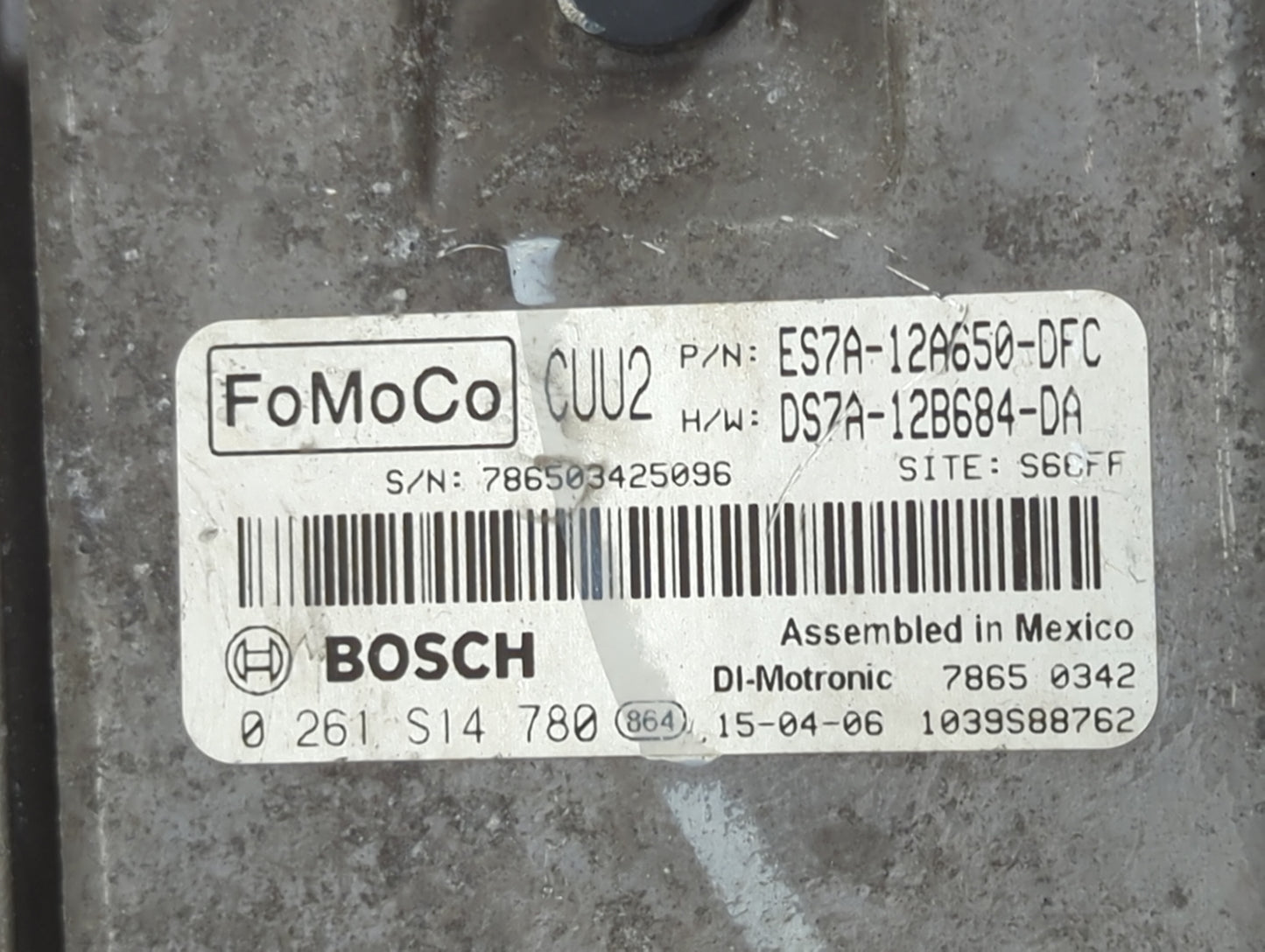2014-2016 Ford Fusion PCM Engine Control Computer ECU ECM PCU OEM P/N:ES7A-12A650-DFC DS7A-12B684-DA Fits Fits 2014 2015 201