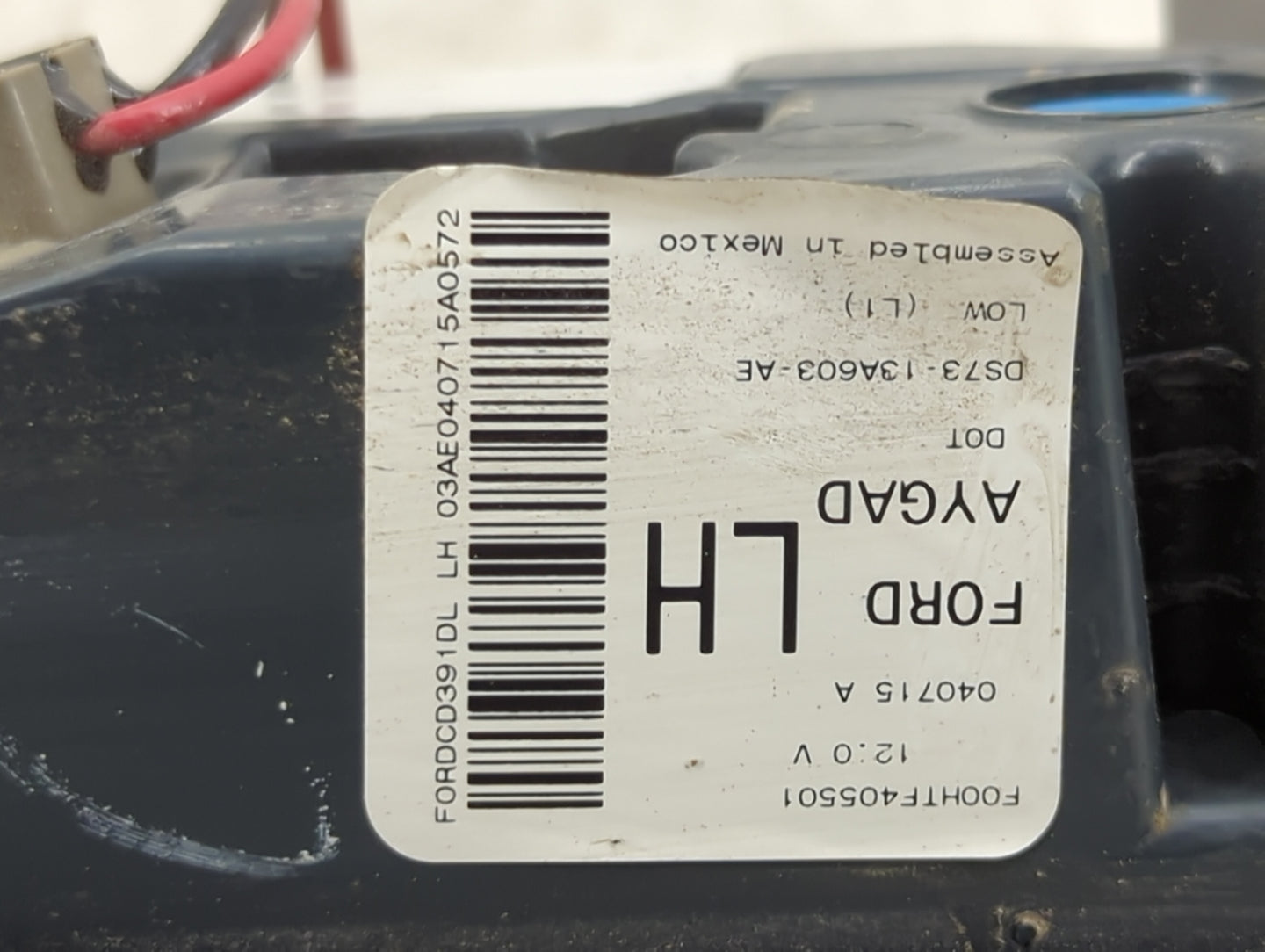 2013-2016 Ford Fusion Tail Light Assembly Driver Left OEM P/N:DS73-13A603-AE Fits Fits 2013 2014 2015 2016 OEM Used Auto Par