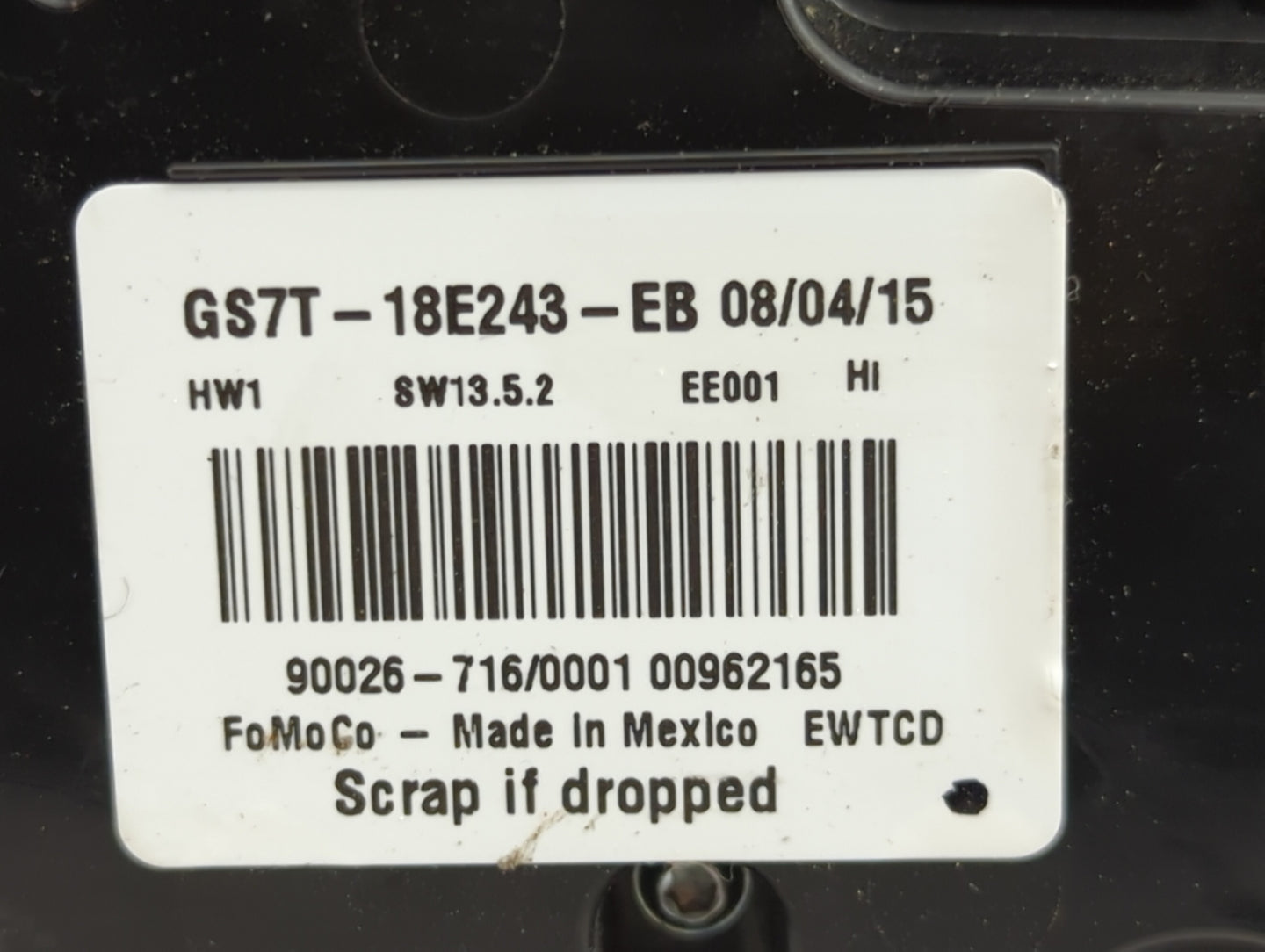 2016-2016 Ford Fusion Radio Control Panel - Oemusedautoparts1.com