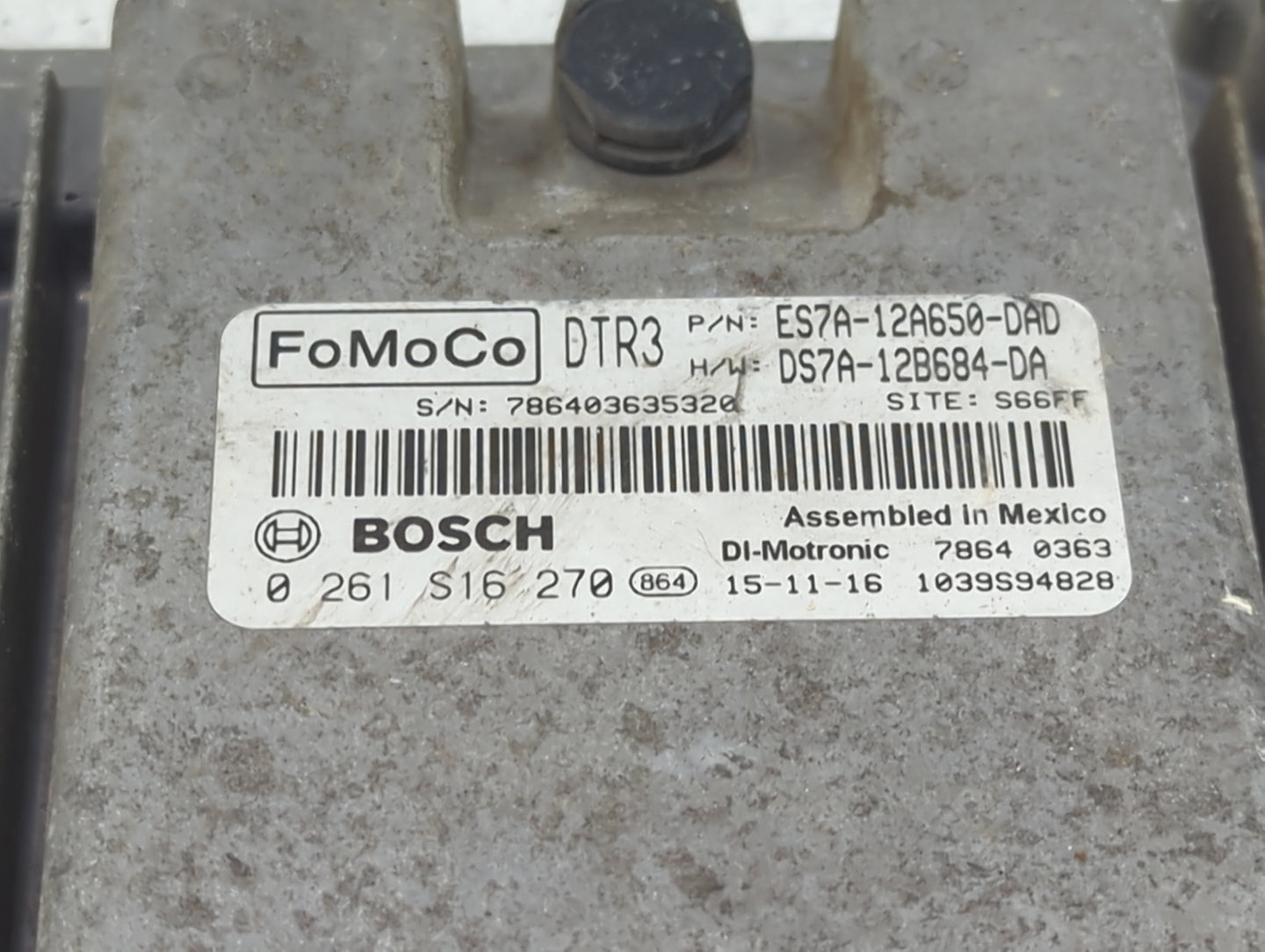 2014-2016 Ford Fusion PCM Engine Control Computer ECU ECM PCU OEM P/N:ES7A-12A650-DAD DS7A-12B684-DA Fits Fits 2014 2015 201