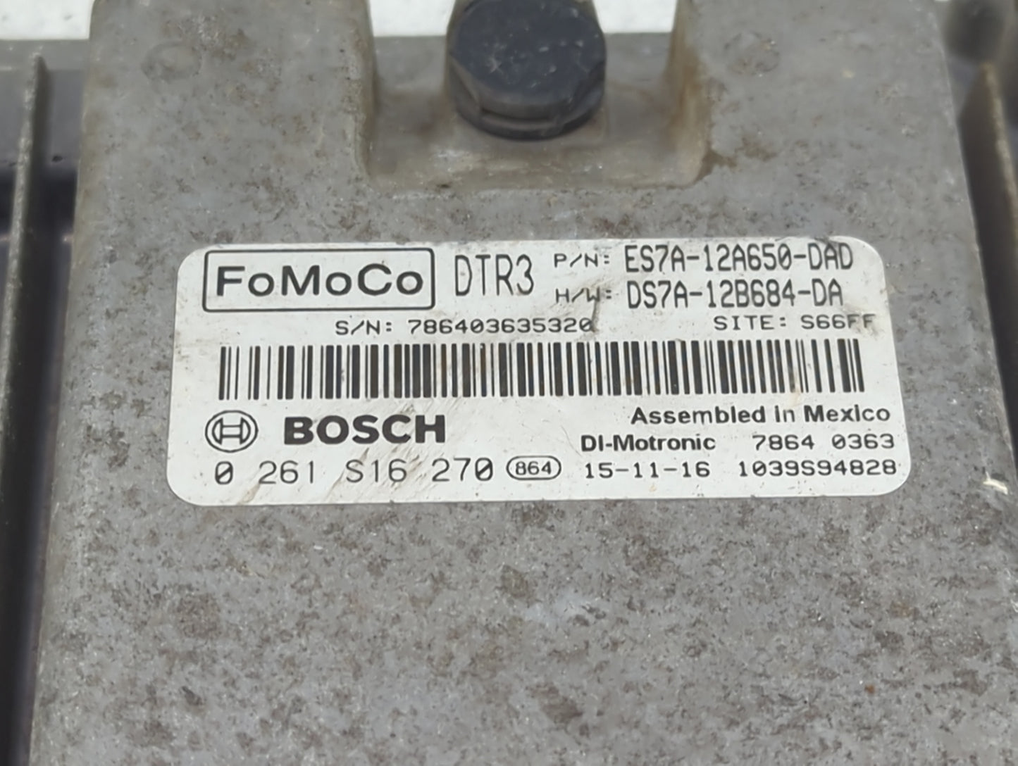 2014-2016 Ford Fusion PCM Engine Control Computer ECU ECM PCU OEM P/N:ES7A-12A650-DAD DS7A-12B684-DA Fits Fits 2014 2015 201