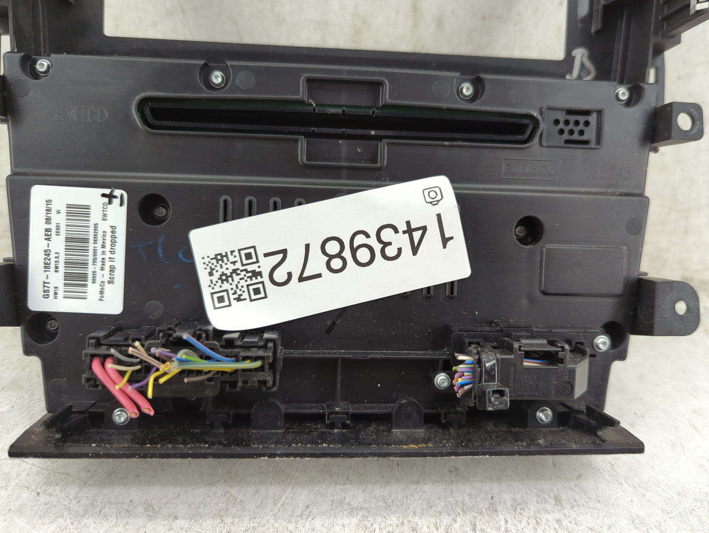 2016-2016 Ford Fusion Radio Control Panel - Oemusedautoparts1.com