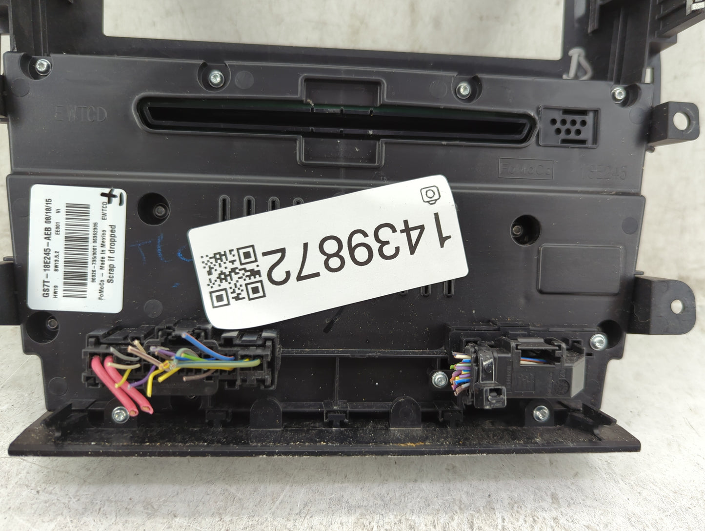 2016-2016 Ford Fusion Radio Control Panel - Oemusedautoparts1.com