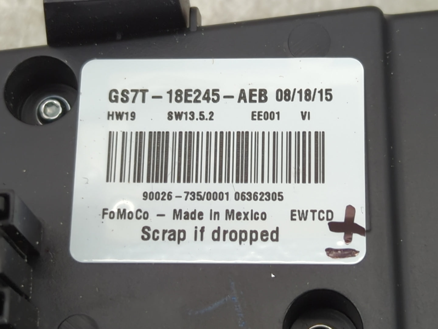 2016-2016 Ford Fusion Radio Control Panel - Oemusedautoparts1.com
