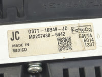 2016 Ford Fusion Instrument Cluster Speedometer Gauges P/N:GS7T-10849-JC MX257480-6442 Fits OEM Used Auto Parts - Oemusedaut