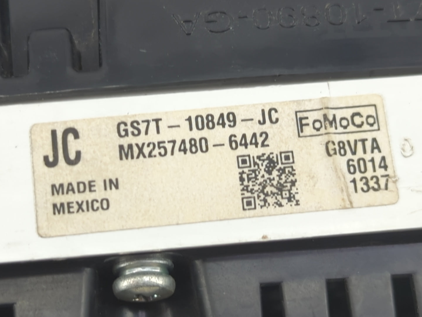 2016 Ford Fusion Instrument Cluster Speedometer Gauges P/N:GS7T-10849-JC MX257480-6442 Fits OEM Used Auto Parts - Oemusedaut