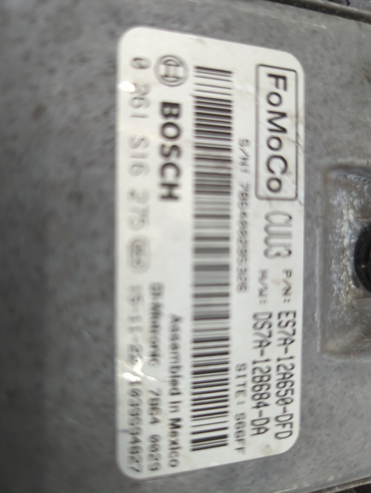2014-2016 Ford Fusion PCM Engine Control Computer ECU ECM PCU OEM P/N:ES7A-12A650-DFD DS7A-12B684-DA Fits Fits 2014 2015 201