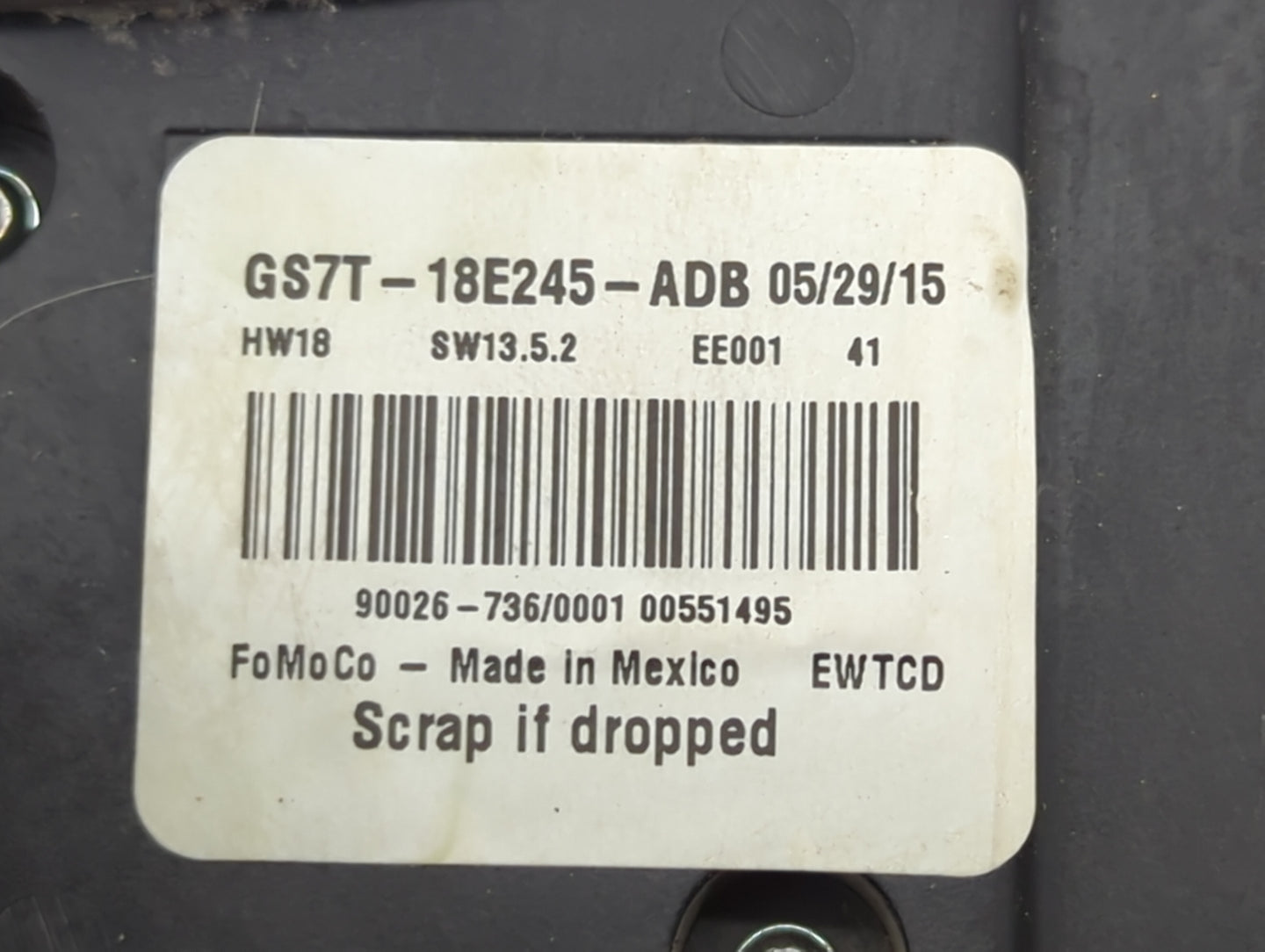 2016-2017 Ford Fusion Radio Control Panel Black - Oemusedautoparts1.com