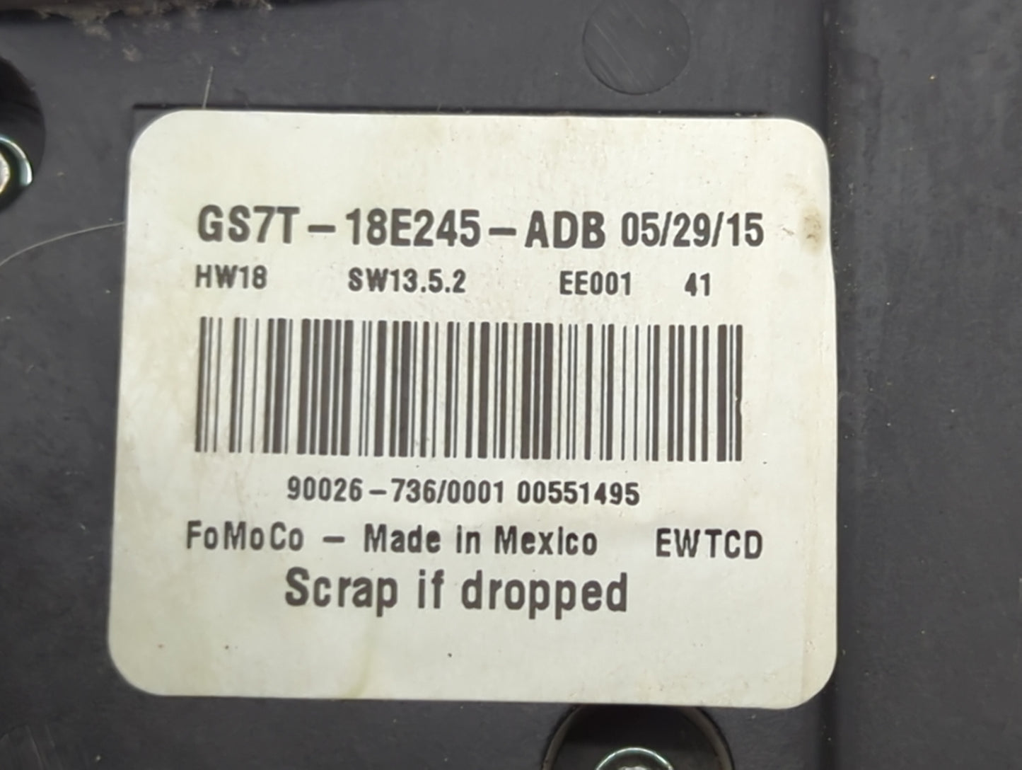 2016-2017 Ford Fusion Radio Control Panel Black - Oemusedautoparts1.com