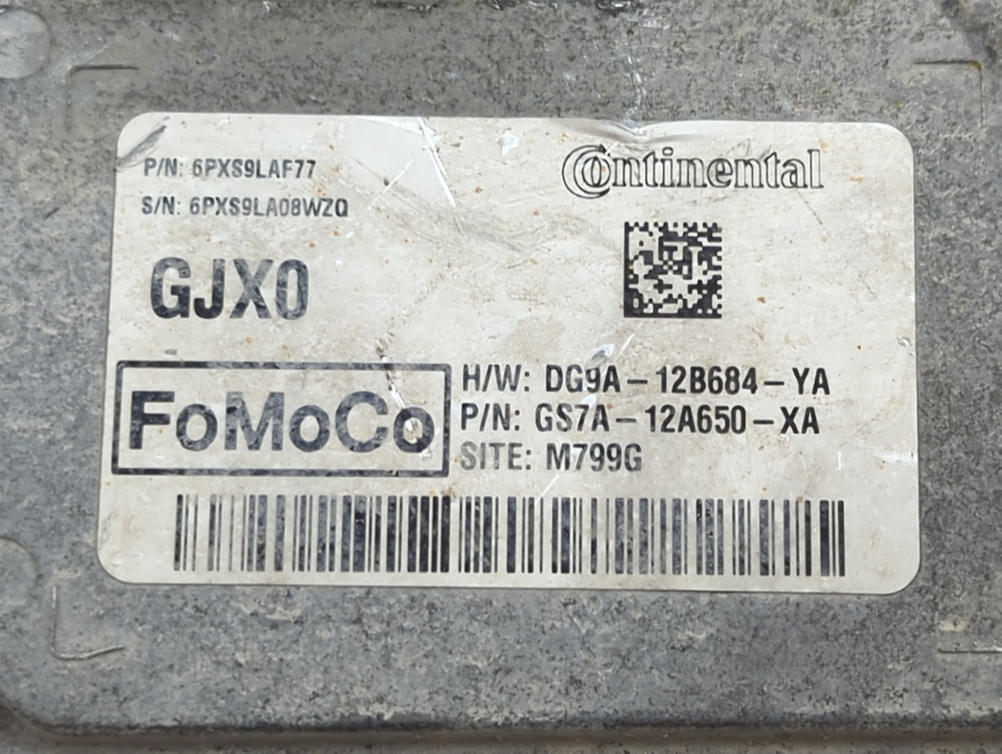 2014-2016 Ford Fusion PCM Engine Control Computer ECU ECM PCU OEM P/N:GS7A-12A650-XA DG9A-12B684-YA Fits Fits 2014 2015 2016