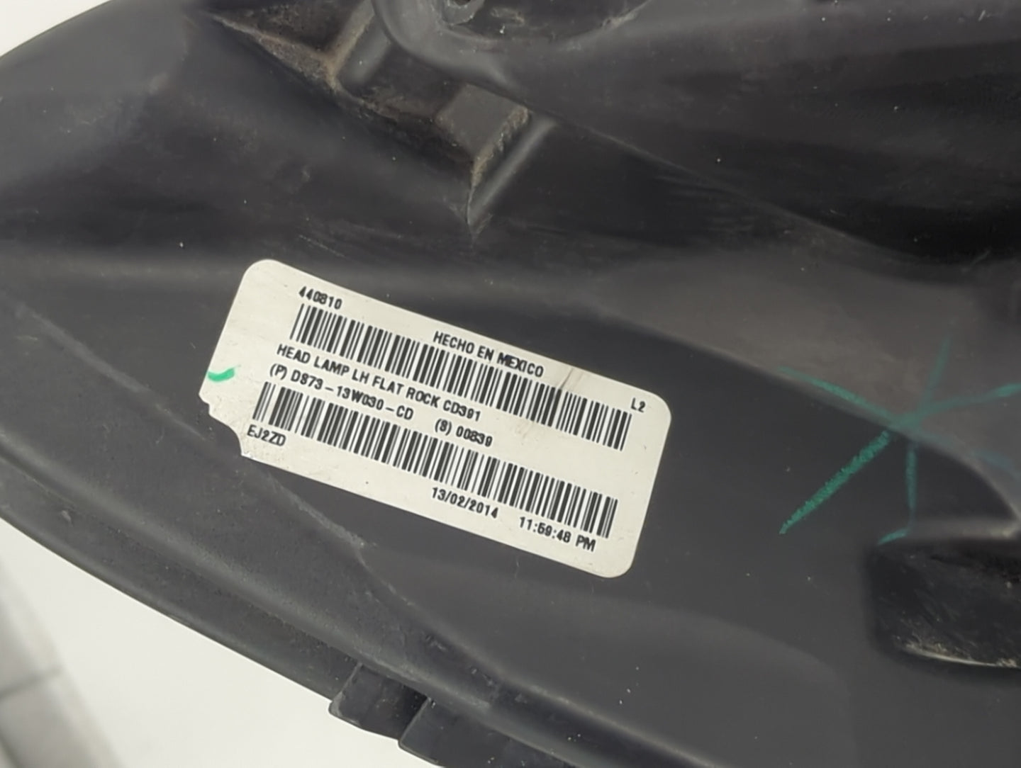 2013-2016 Ford Fusion Driver Left Oem Head Light Headlight Lamp - Oemusedautoparts1.com