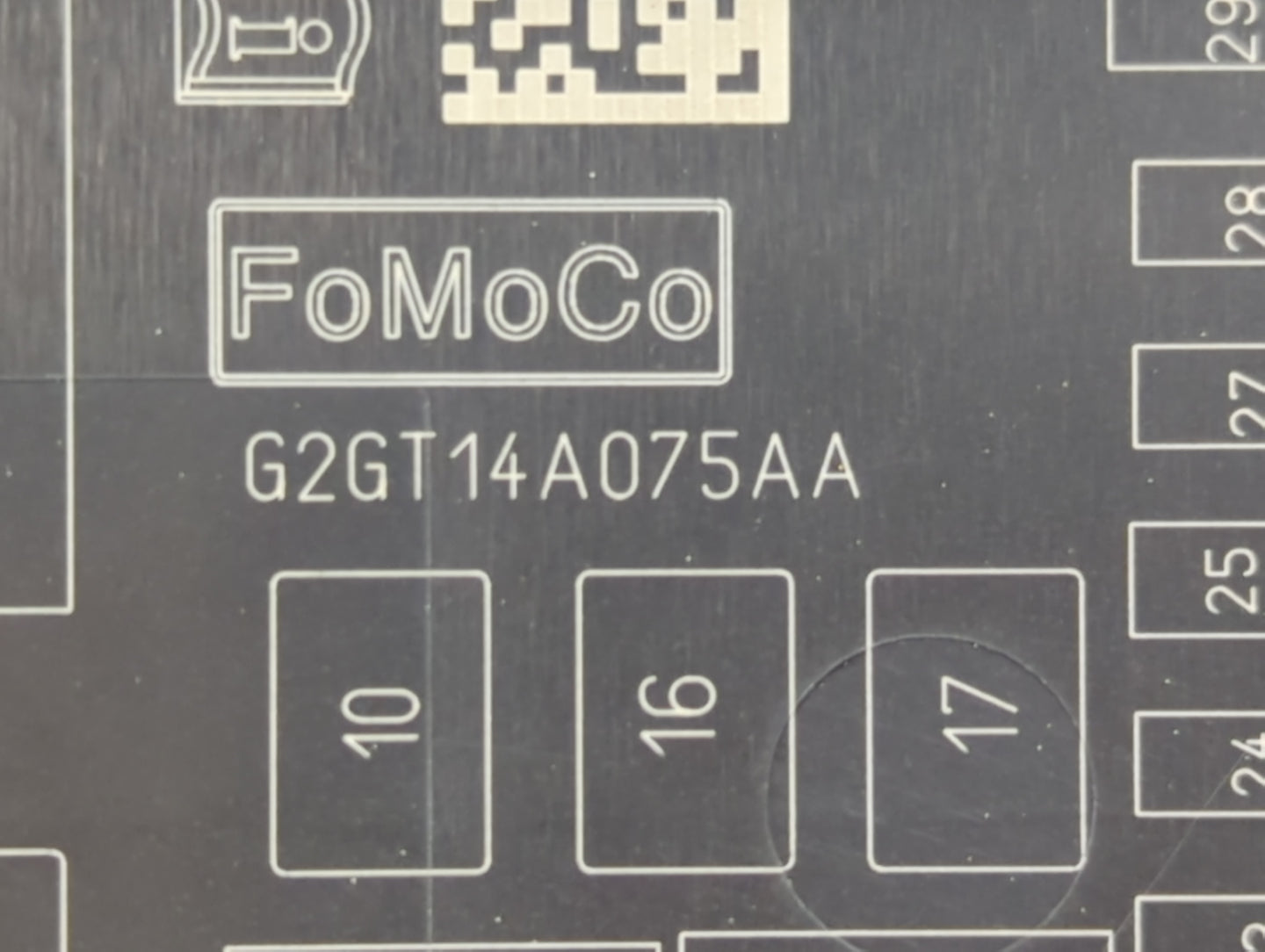 2015-2016 Ford Fusion Fusebox Fuse Box Panel Relay Module P/N:G2GT14A075AA BT2T-14B192-AB, BV-2618192-BA Fits Fits 2015 2016