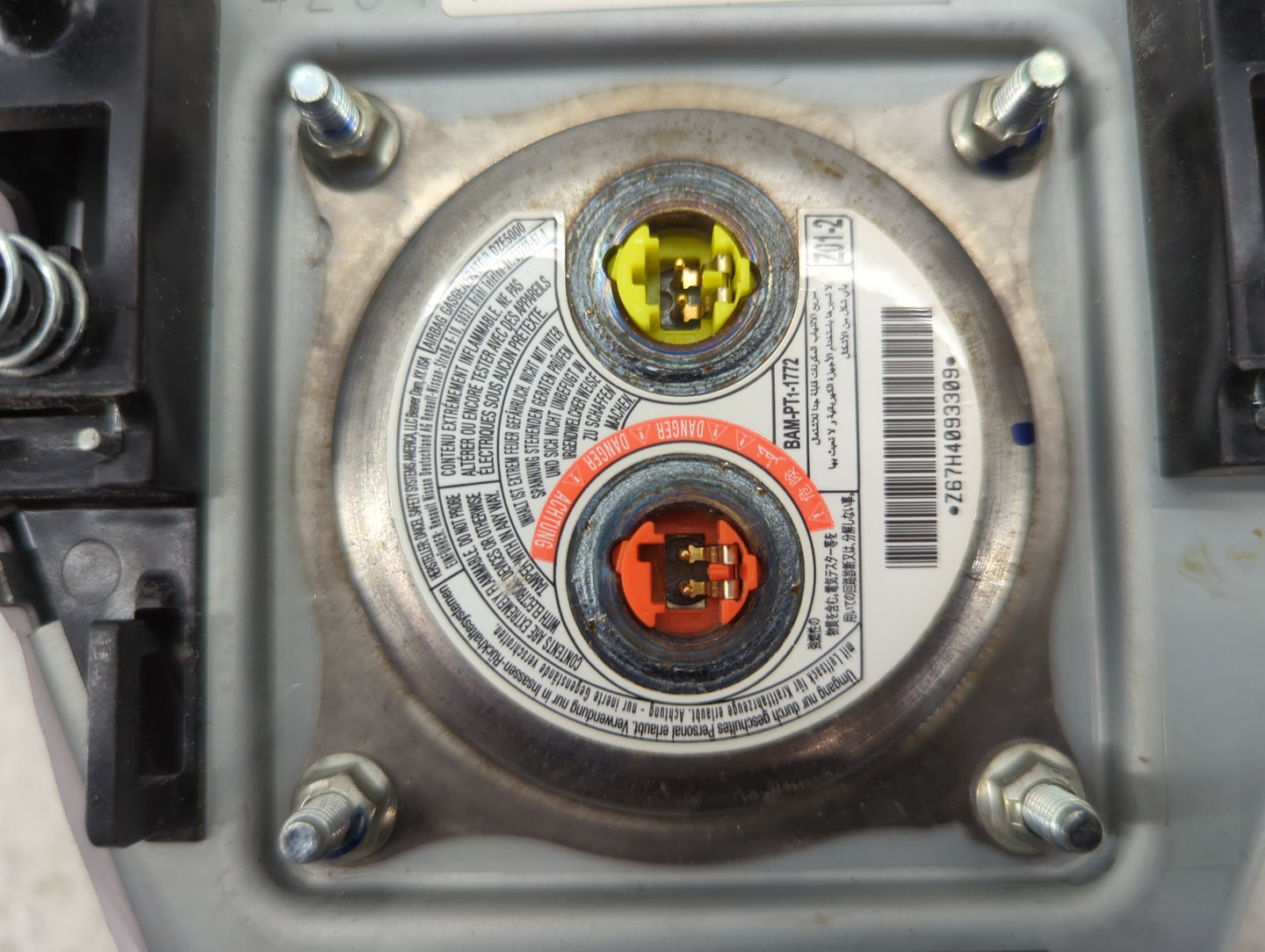 2015-2016 Ford Fusion Air Bag Driver Left Steering Wheel Mounted 1459141 - Oemusedautoparts1.com