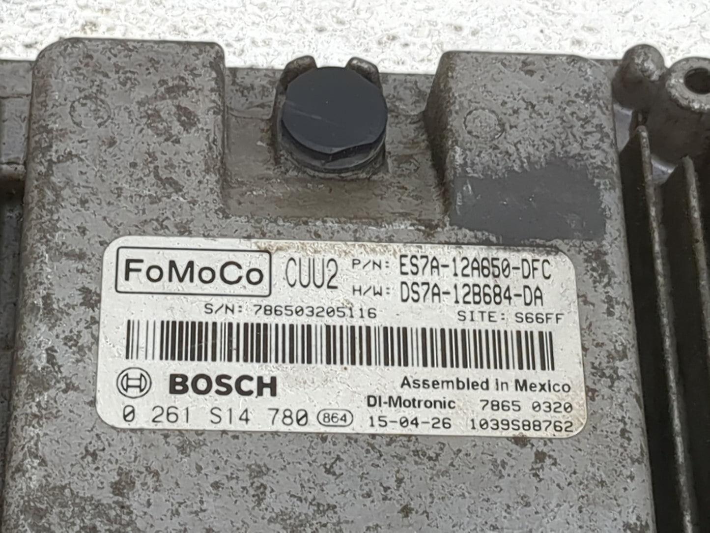 2014-2016 Ford Fusion PCM Engine Control Computer ECU ECM PCU OEM P/N:DS7A-12B684-DA ES7A-12A650-DFC Fits Fits 2014 2015 201