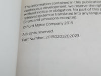 2016 Ford Fusion Owners Manual Book Guide P/N:20150203202023 GE5J19A321AA OEM Used Auto Parts - Oemusedautoparts1.com