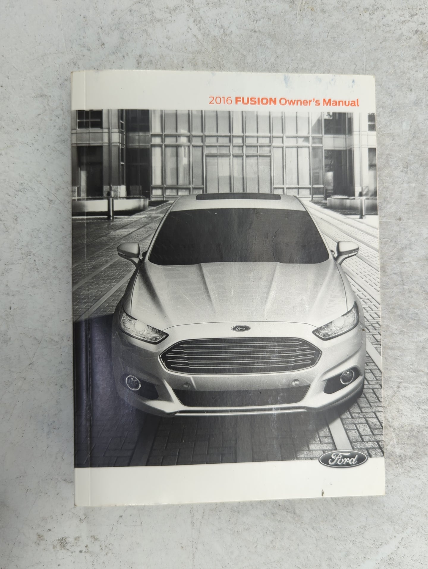 2016 Ford Fusion Owners Manual Book Guide P/N:GE5J19A321AA OEM Used Auto Parts - Oemusedautoparts1.com