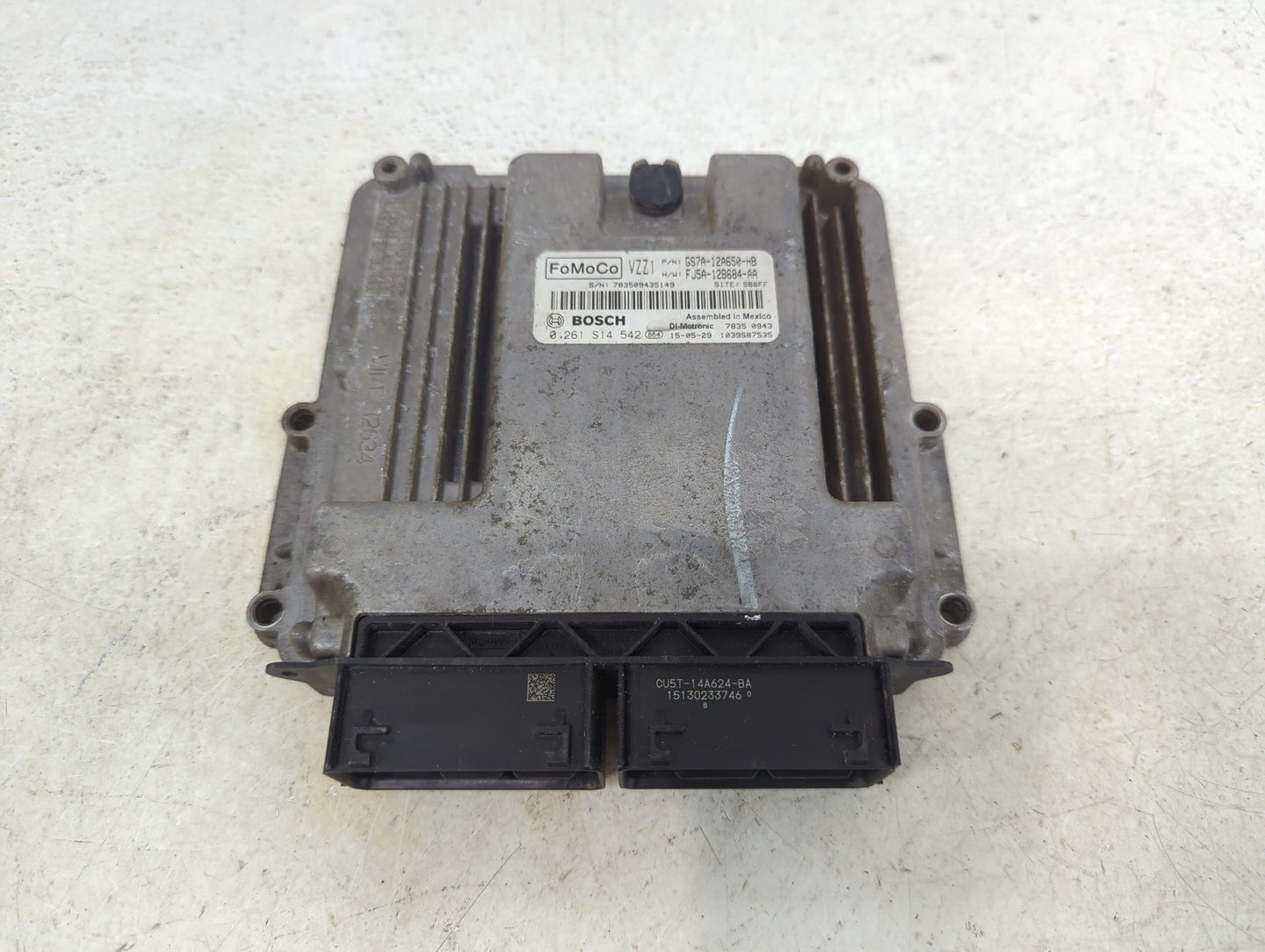 2016 Ford Fusion PCM Engine Control Computer ECU ECM PCU OEM P/N:GS7A-12A650-HB FJ5A-12B684-AA, 0261S14542, CU5T-14A624-BA F