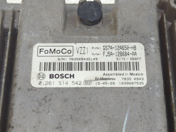 2016 Ford Fusion PCM Engine Control Computer ECU ECM PCU OEM P/N:GS7A-12A650-HB FJ5A-12B684-AA, 0261S14542, CU5T-14A624-BA Fits OEM Used Auto Parts