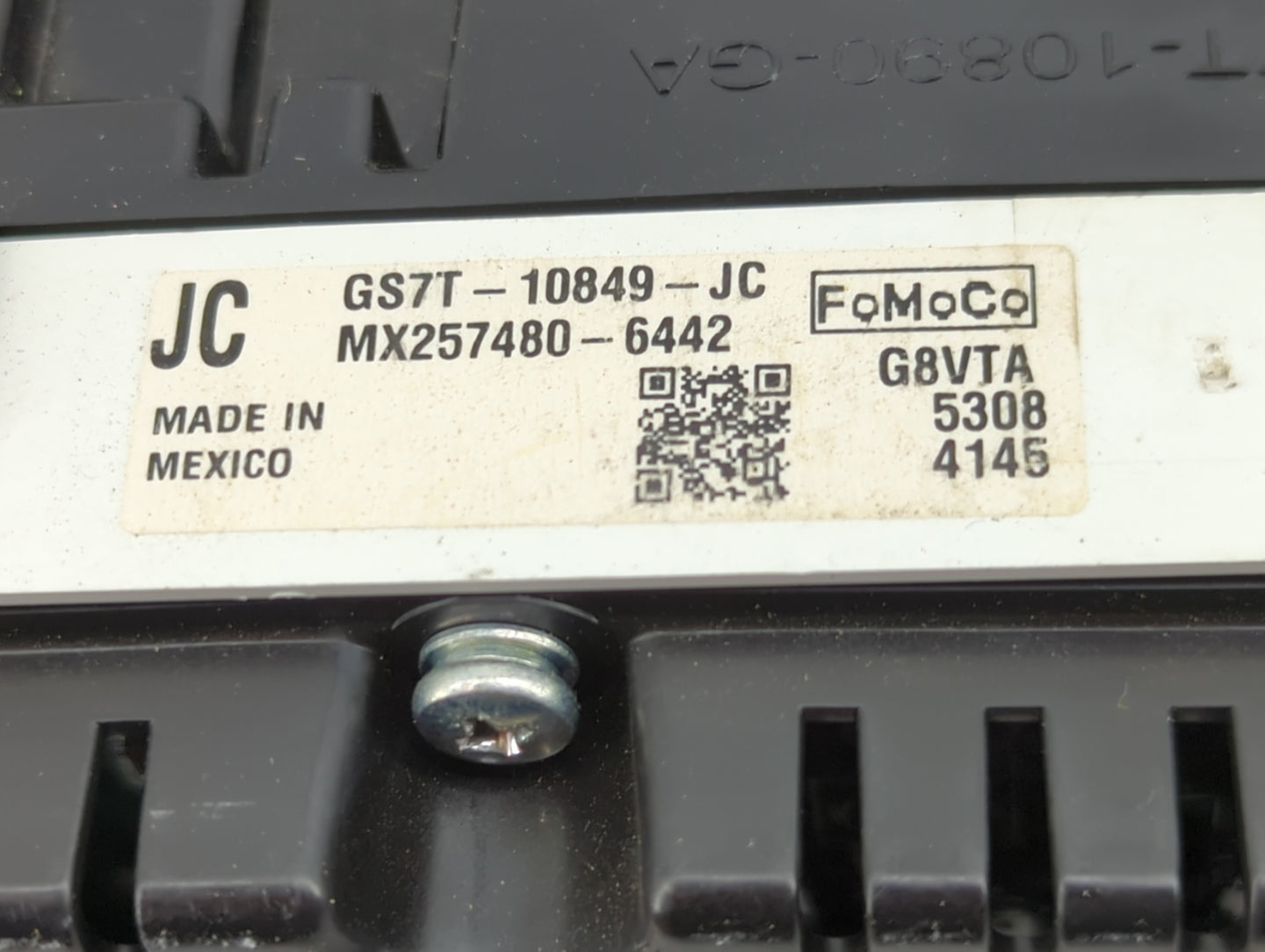 2016 Ford Fusion Instrument Cluster Speedometer Gauges P/N:GS7T-10849-JC MX257480-6442, GS7T-10890-GA Miles: Fits OEM Used A