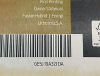 2016 Ford Fusion Owners Manual Book Guide P/N:GE5J19A321DA OEM Used Auto Parts - Oemusedautoparts1.com