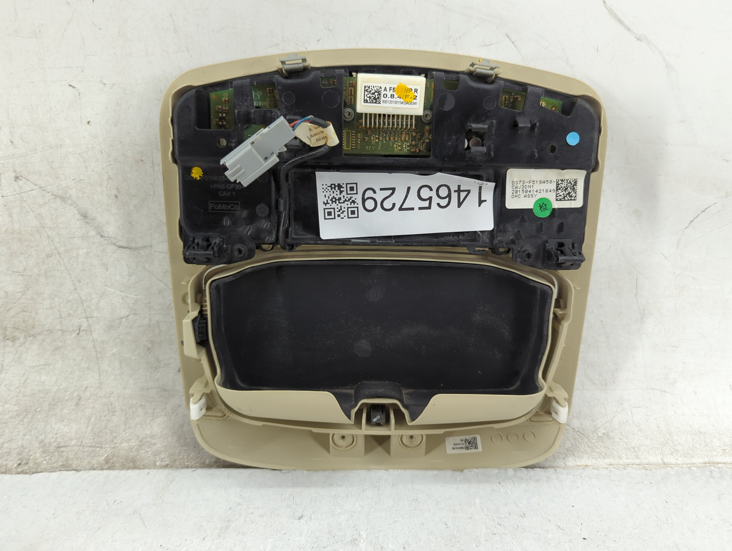 2015-2016 Ford Fusion Overhead Roof Console Beige - Oemusedautoparts1.com