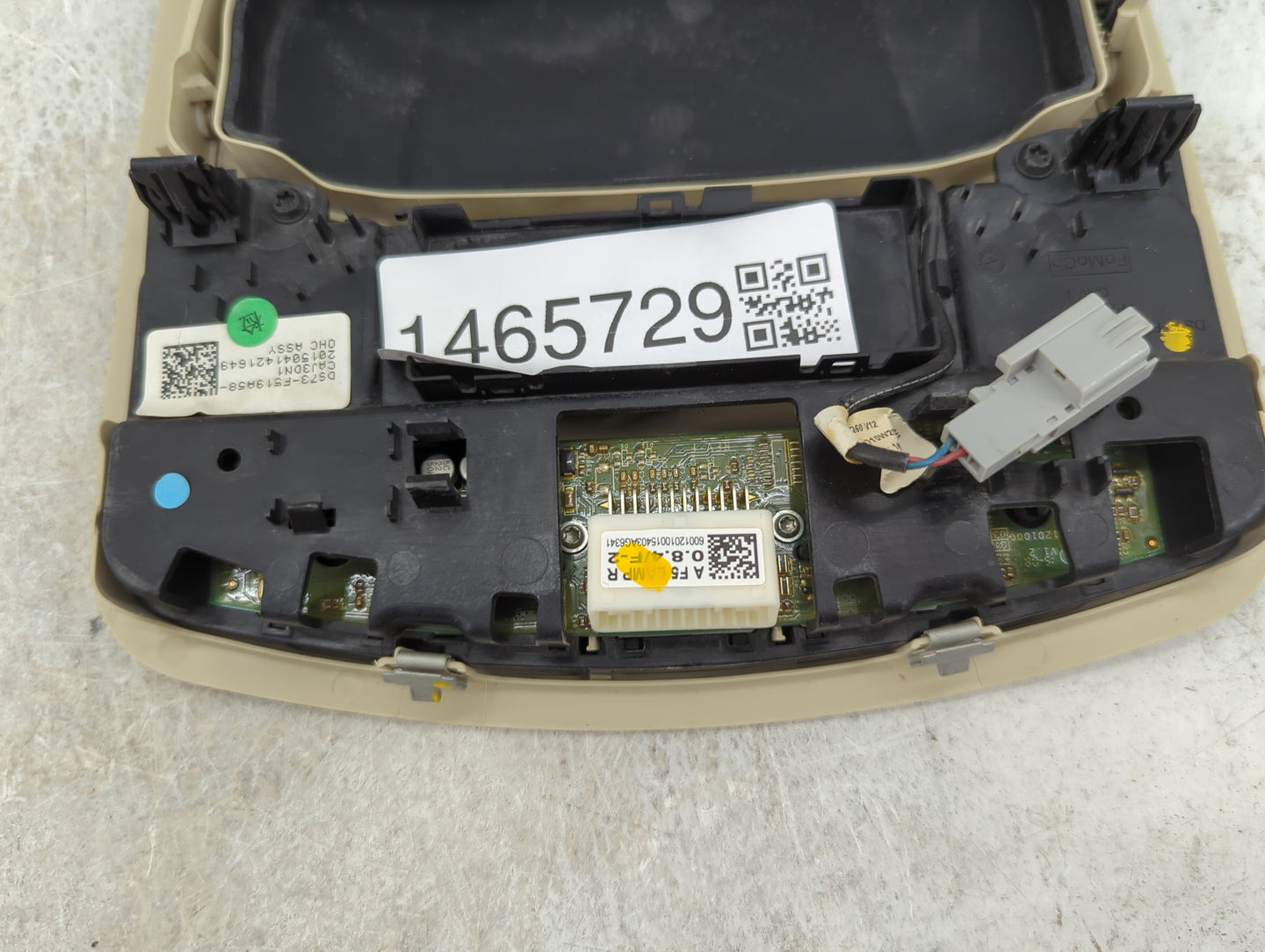 2015-2016 Ford Fusion Overhead Roof Console Beige - Oemusedautoparts1.com