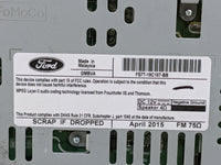 2015-2016 Ford Fusion Radio AM FM Cd Player Receiver Replacement P/N:FS7T-19C107-BB Fits Fits 2015 2016 OEM Used Auto Parts 