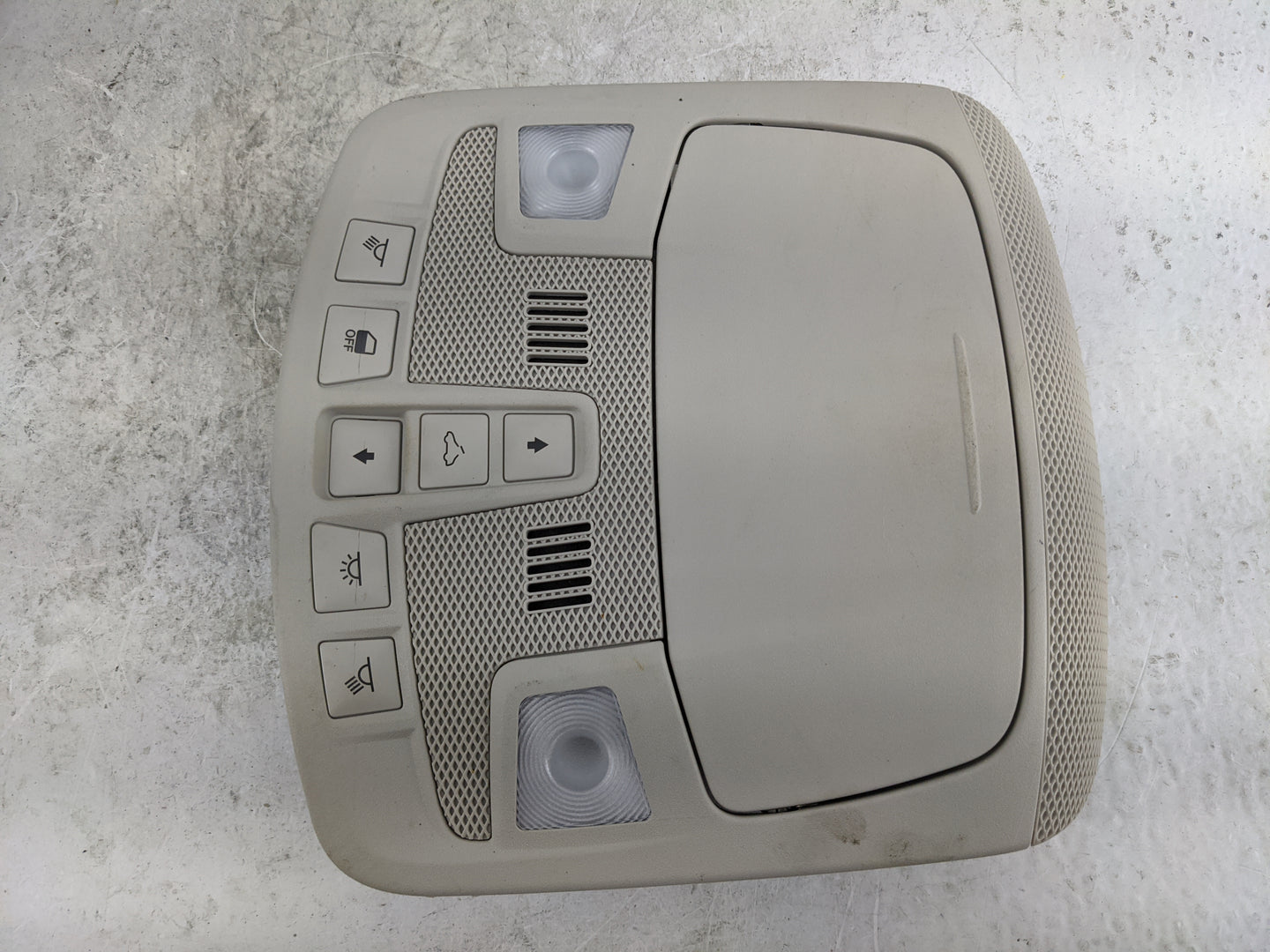 2013-2016 Ford Fusion Overhead Console W/rear Climate Control Gray - Oemusedautoparts1.com