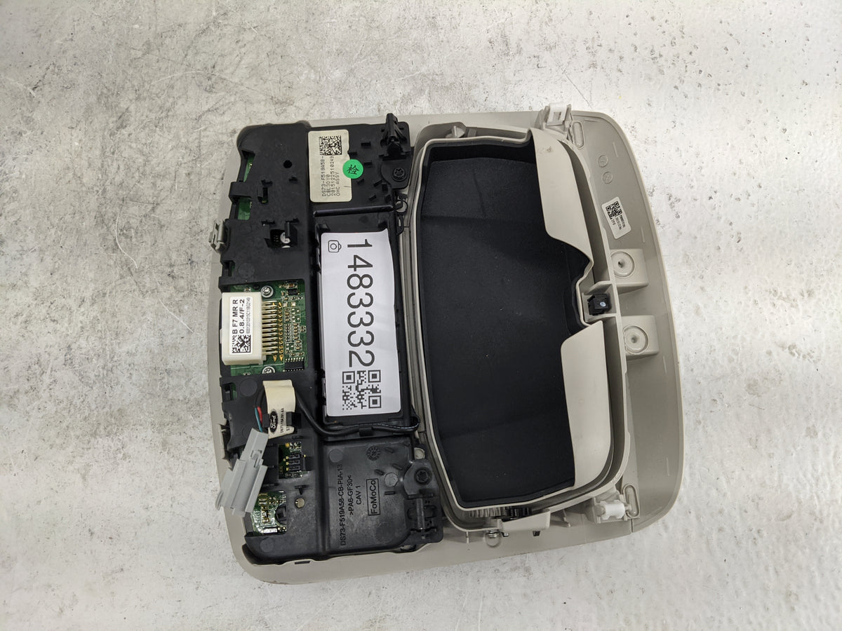 2013-2016 Ford Fusion Overhead Console W/rear Climate Control Gray - Oemusedautoparts1.com