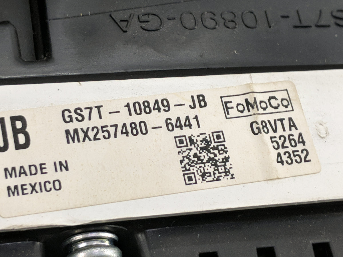2016 Ford Fusion Instrument Cluster Speedometer Gauges P/N:GS7T-10849-JB GS7T-10849-JA, GS7T-10890-GA, MX257480-6441 Miles: 