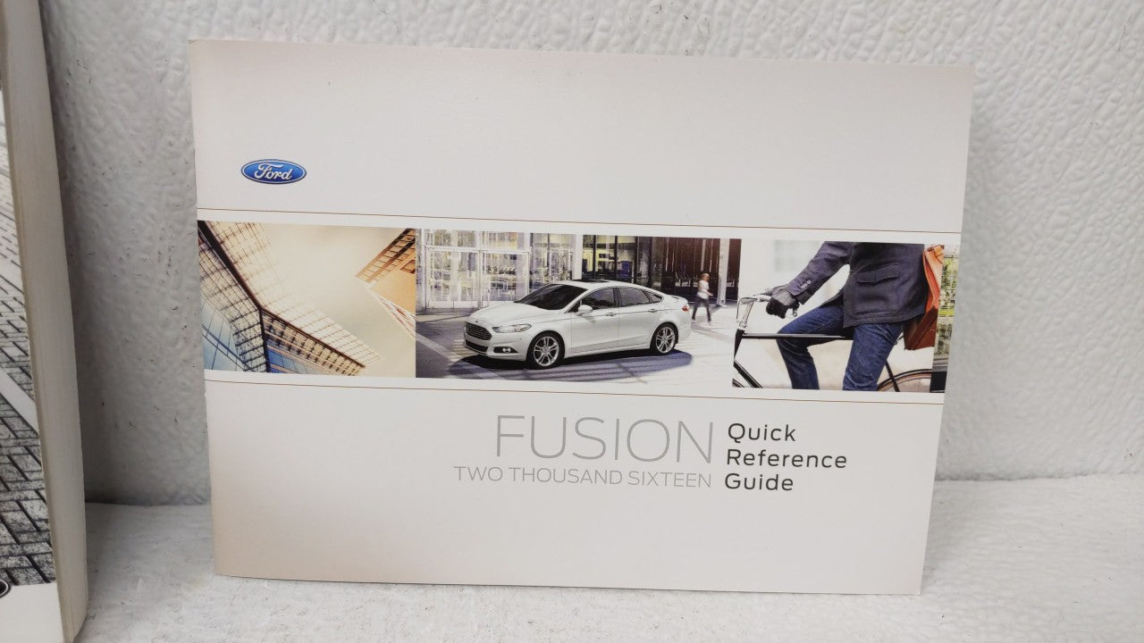 2016 Ford Fusion Owners Manual Book Guide OEM Used Auto Parts - Oemusedautoparts1.com