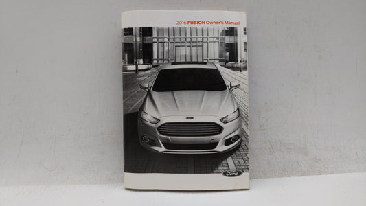 2016 Ford Fusion Owners Manual Book Guide OEM Used Auto Parts - Oemusedautoparts1.com
