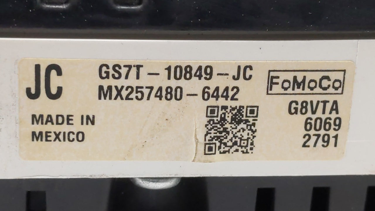 2016 Ford Fusion Instrument Cluster Speedometer Gauges P/N:GS7T-10849-JA GS7T-10849-JC, GS7T-10849-JB Fits OEM Used Auto Par