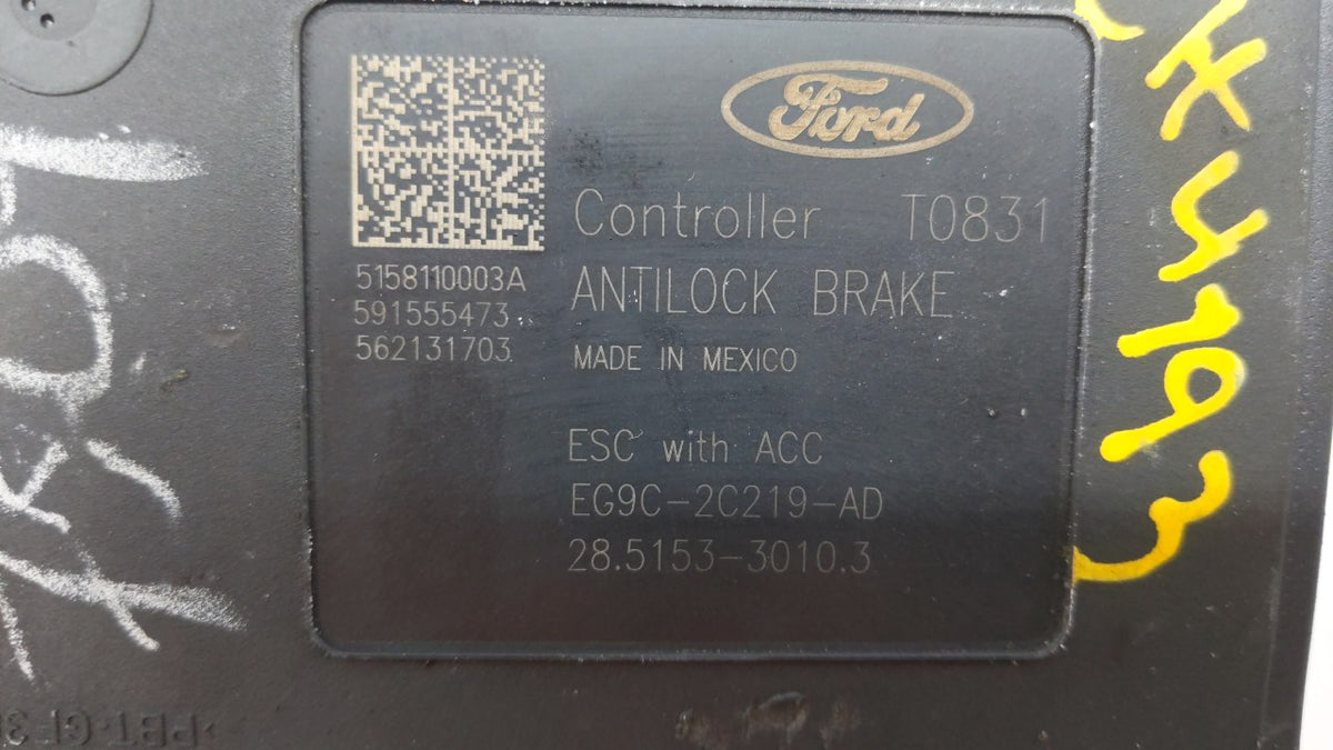 2014-2016 Ford Fusion Anti-Lock Brake ABS Pump Module Actuator OEM P/N:EG9C-2C405-AF EG9C-2C405-AE Fits Fits 2014 2015 2016 