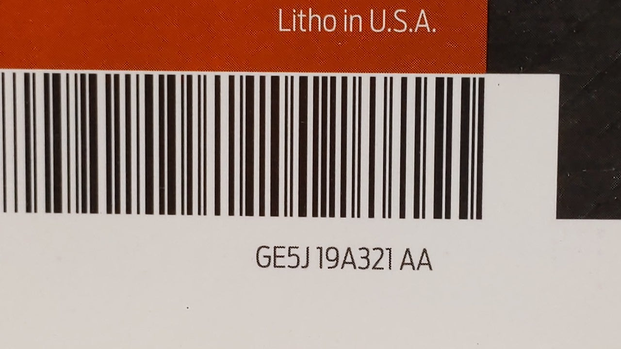 2016 Ford Fusion Owners Manual Book Guide OEM Used Auto Parts - Oemusedautoparts1.com