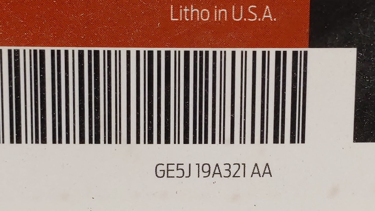 2016 Ford Fusion Owners Manual Book Guide OEM Used Auto Parts - Oemusedautoparts1.com