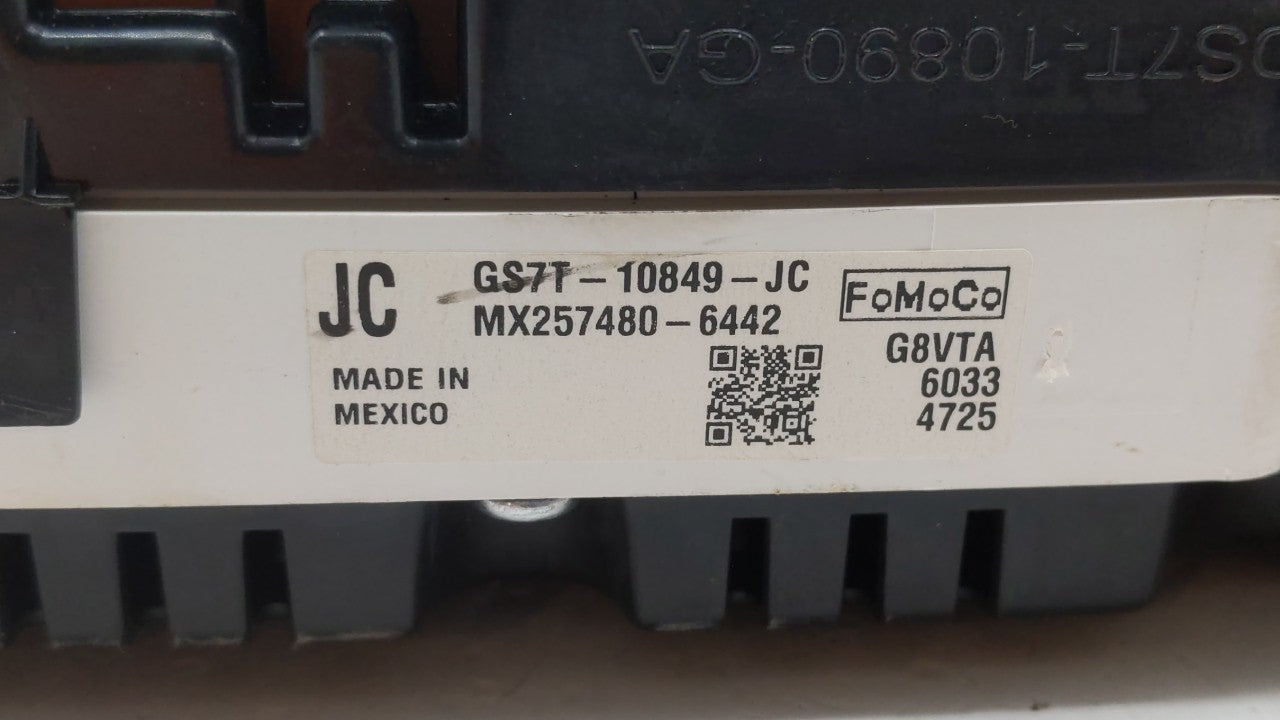2016 Ford Fusion Instrument Cluster Speedometer Gauges P/N:GS7T-10849-JA GS7T-10849-JC, GS7T-10849-JB Fits OEM Used Auto Par