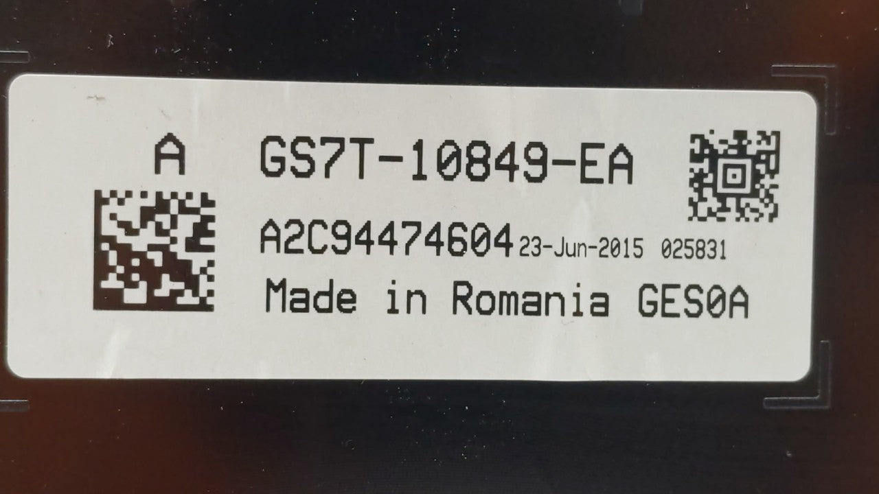 2016 Ford Fusion Instrument Cluster Speedometer Gauges P/N:GS7T-10849-EA Fits OEM Used Auto Parts - Oemusedautoparts1.com