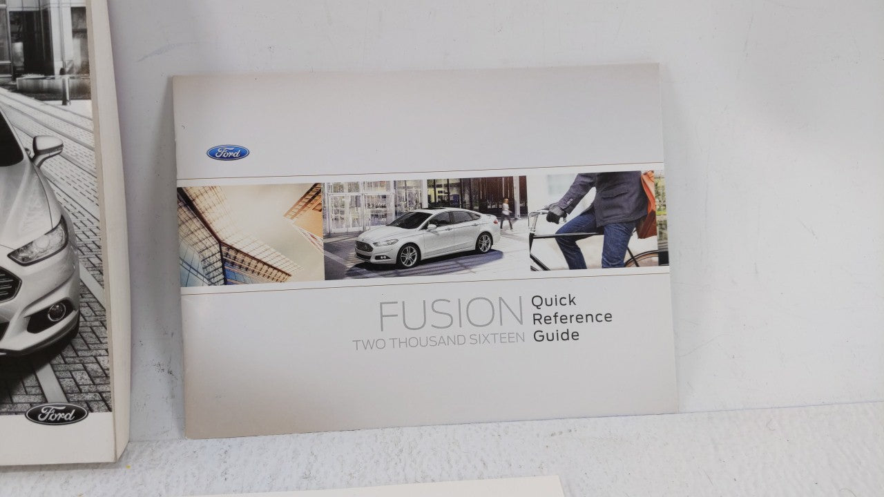 2016 Ford Fusion Owners Manual Book Guide OEM Used Auto Parts - Oemusedautoparts1.com