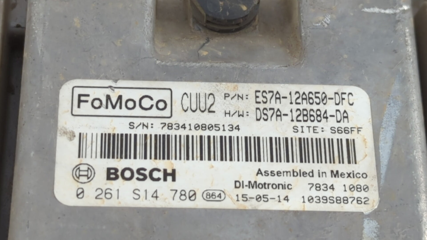 2014-2016 Ford Fusion PCM Engine Control Computer ECU ECM PCU OEM P/N:ES7A-12A650-DFC ES7A-12A650-EK Fits Fits 2014 2015 201