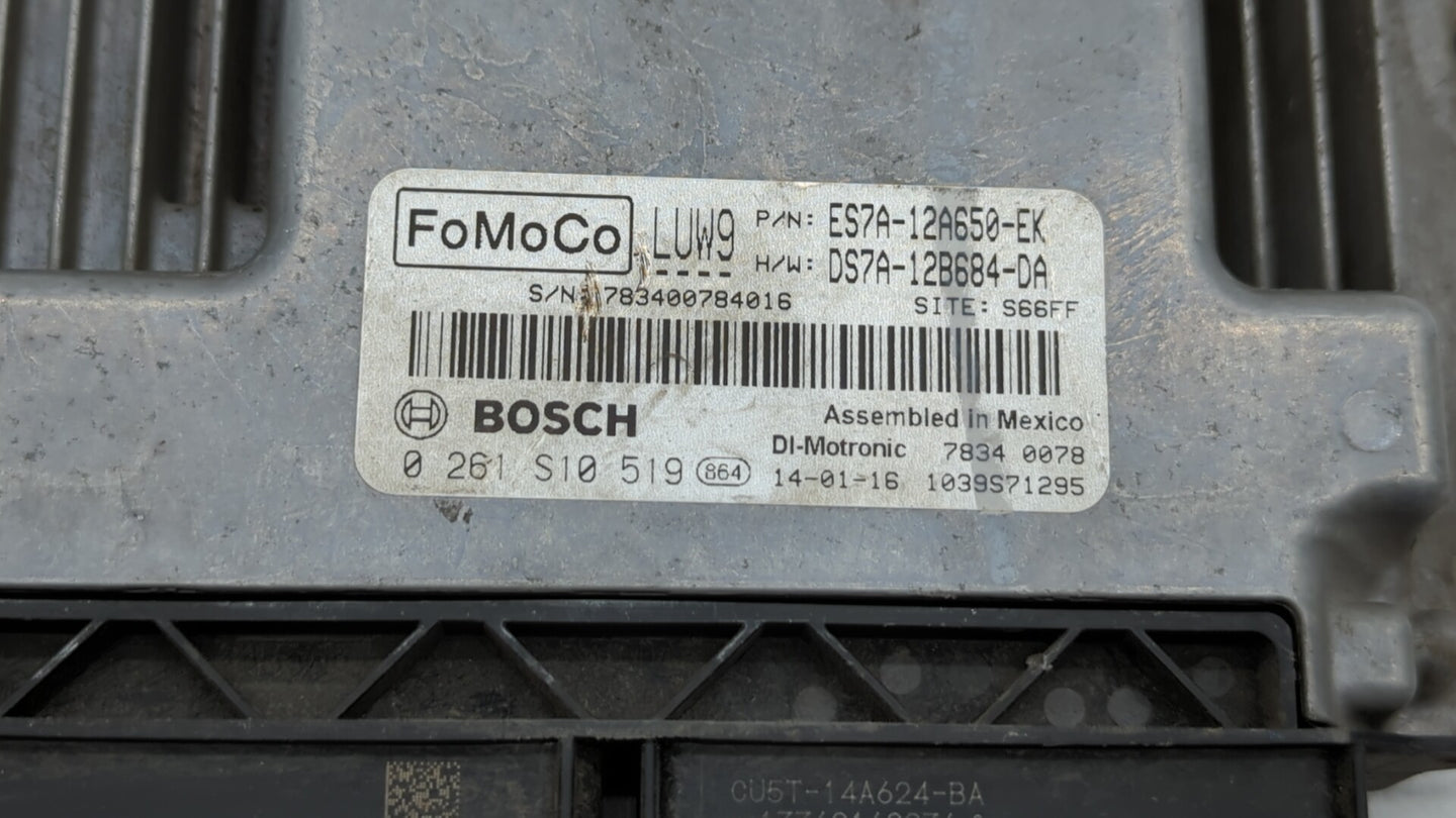 2014-2016 Ford Fusion PCM Engine Control Computer ECU ECM PCU OEM P/N:ES7A-12A650-DFC ES7A-12A650-EK Fits Fits 2014 2015 201