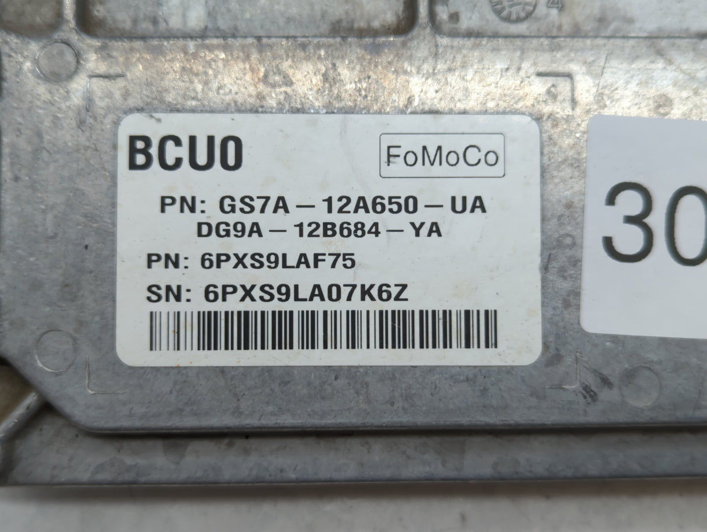 2014-2016 Ford Fusion PCM Engine Control Computer ECU ECM PCU OEM P/N:GS7A-12A650-UA ES7A-12A650-GG Fits Fits 2014 2015 2016