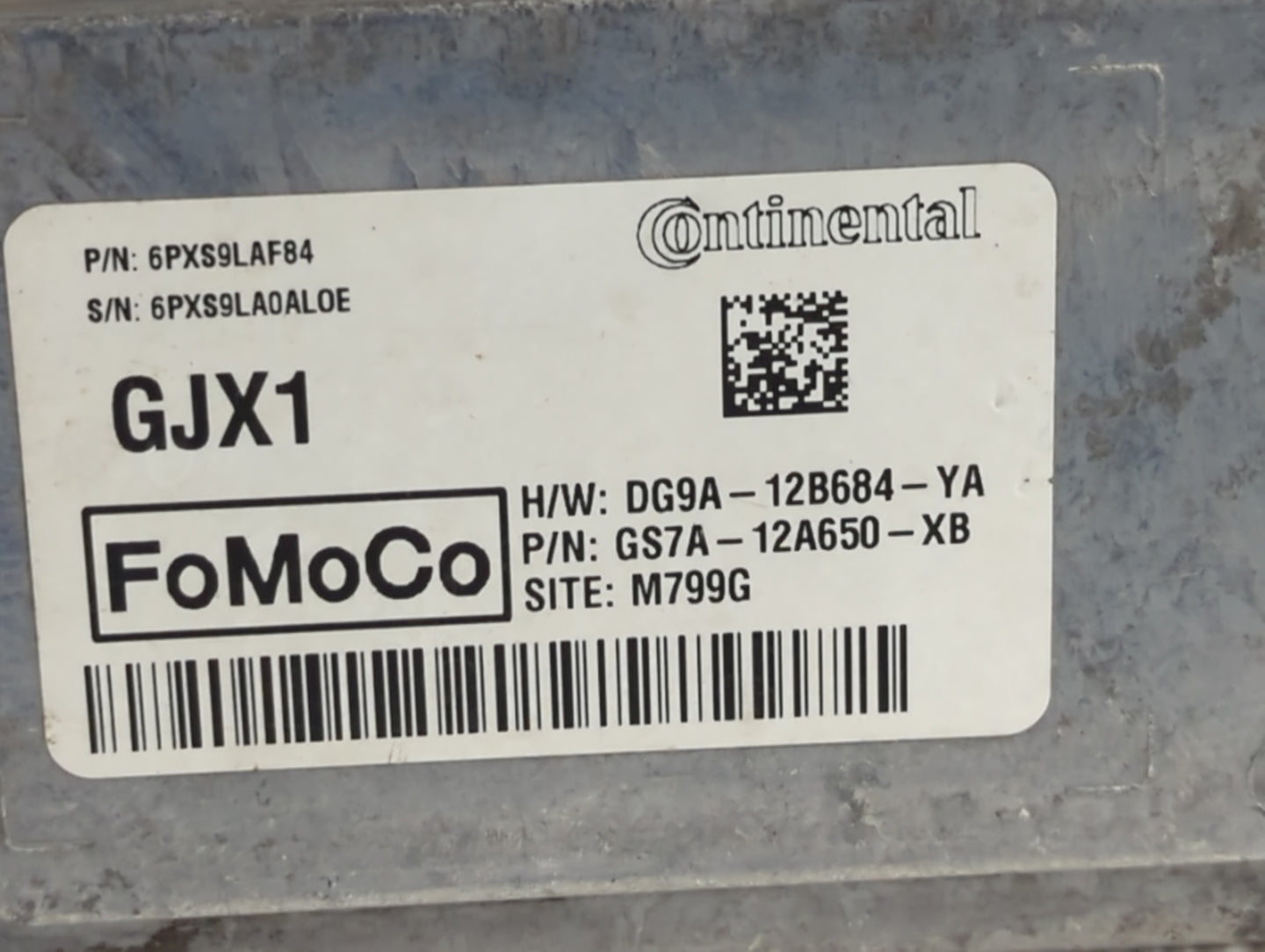 2014-2016 Ford Fusion PCM Engine Control Computer ECU ECM PCU OEM P/N:GS7A-12A650-UA ES7A-12A650-GG Fits Fits 2014 2015 2016