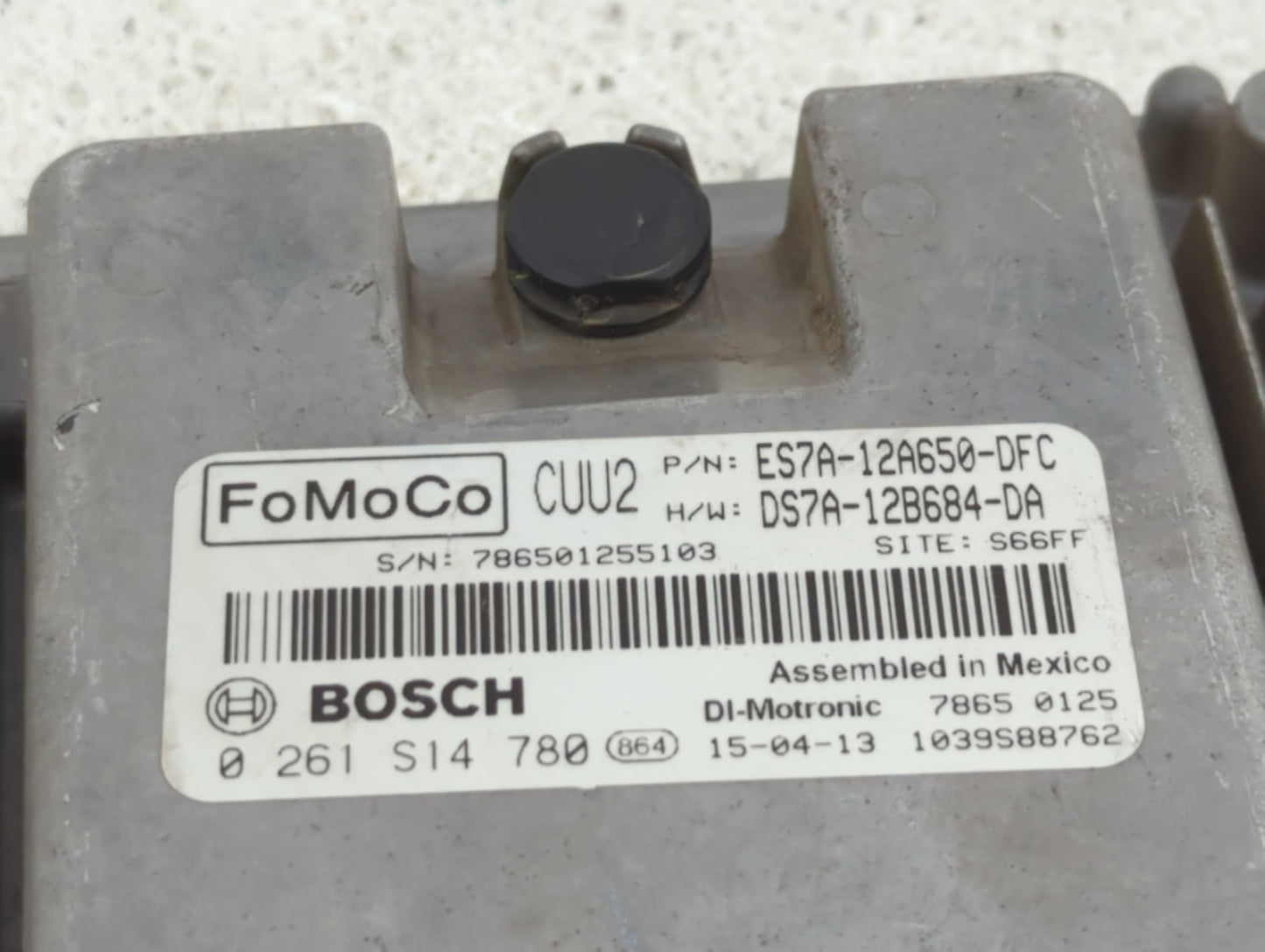 2014-2016 Ford Fusion PCM Engine Control Computer ECU ECM PCU OEM P/N:ES7A-12A650-CK ES7A-12A650-DFC Fits Fits 2014 2015 201