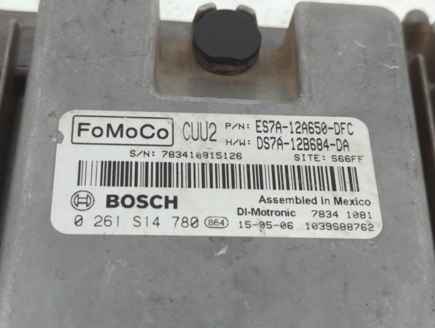 2014-2016 Ford Fusion PCM Engine Control Computer ECU ECM PCU OEM P/N:ES7A-12A650-CK ES7A-12A650-DFC Fits Fits 2014 2015 201