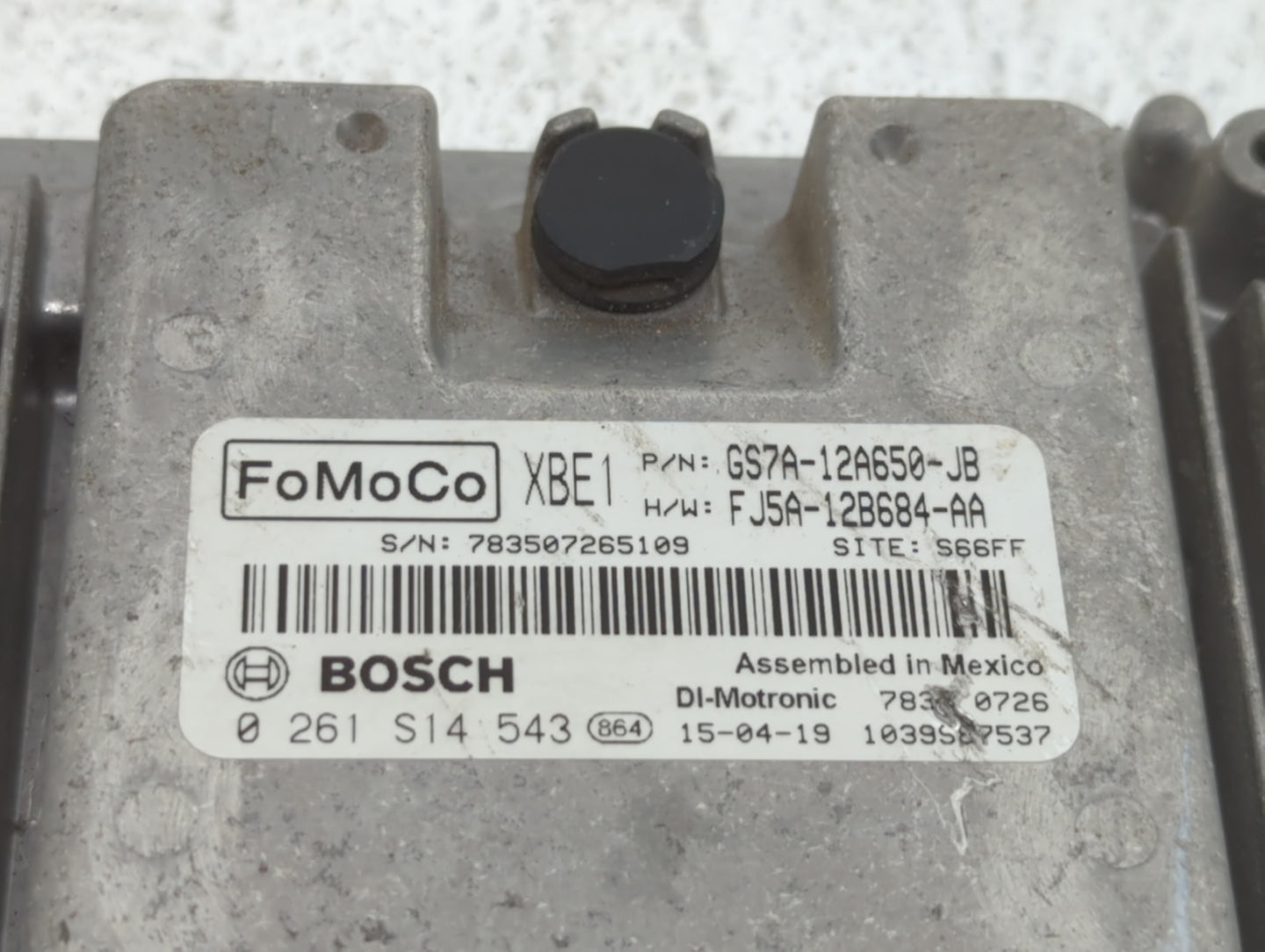 2016 Ford Fusion PCM Engine Control Computer ECU ECM PCU OEM P/N:GS7A-12A650-KC GS7A-12A650-KD, GS7A-12A560-HB Fits OEM Used
