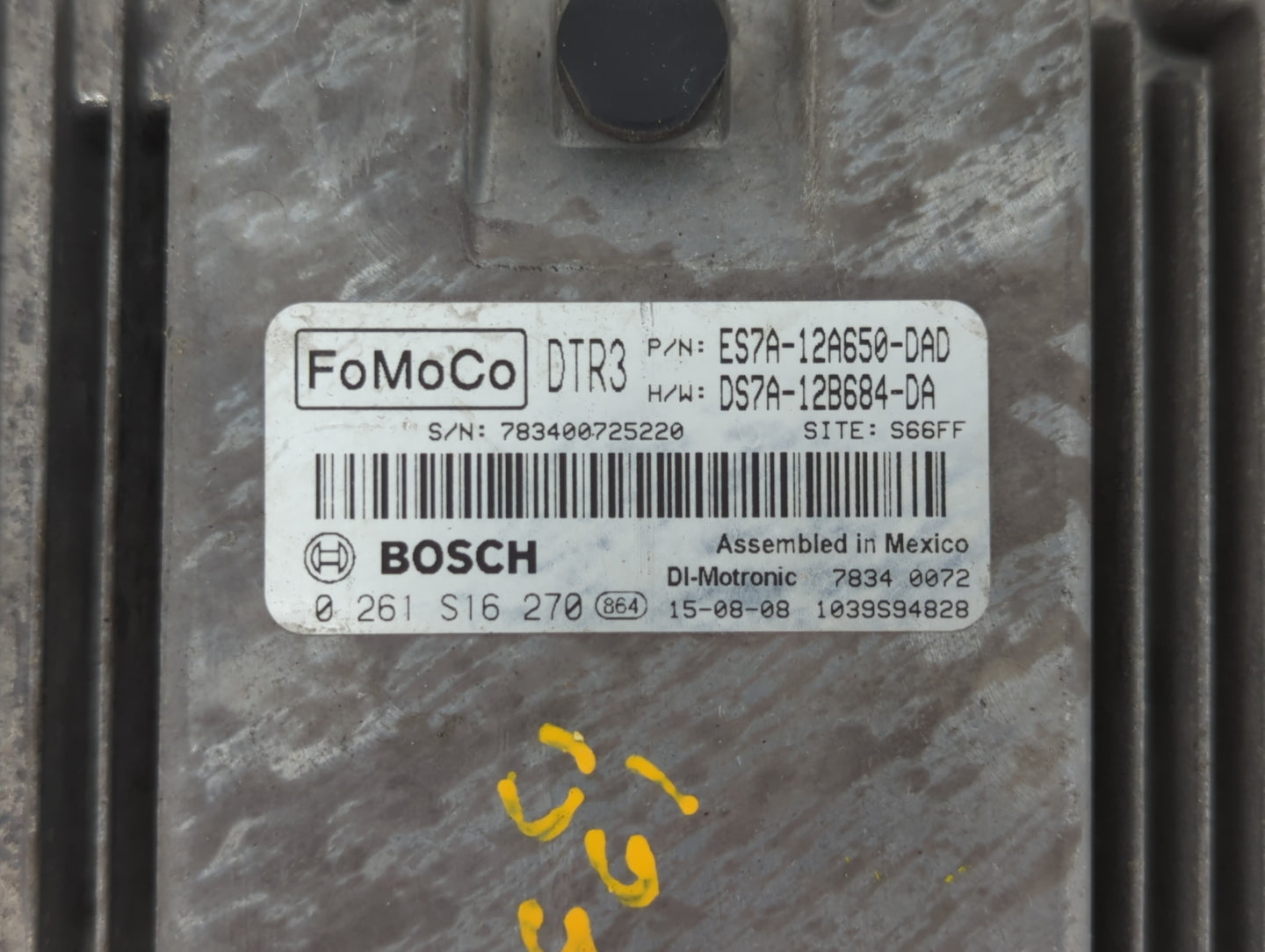 2014-2016 Ford Fusion PCM Engine Control Computer ECU ECM PCU OEM P/N:ES7A-12A650-AH ES7A-12A650-CK Fits Fits 2014 2015 2016