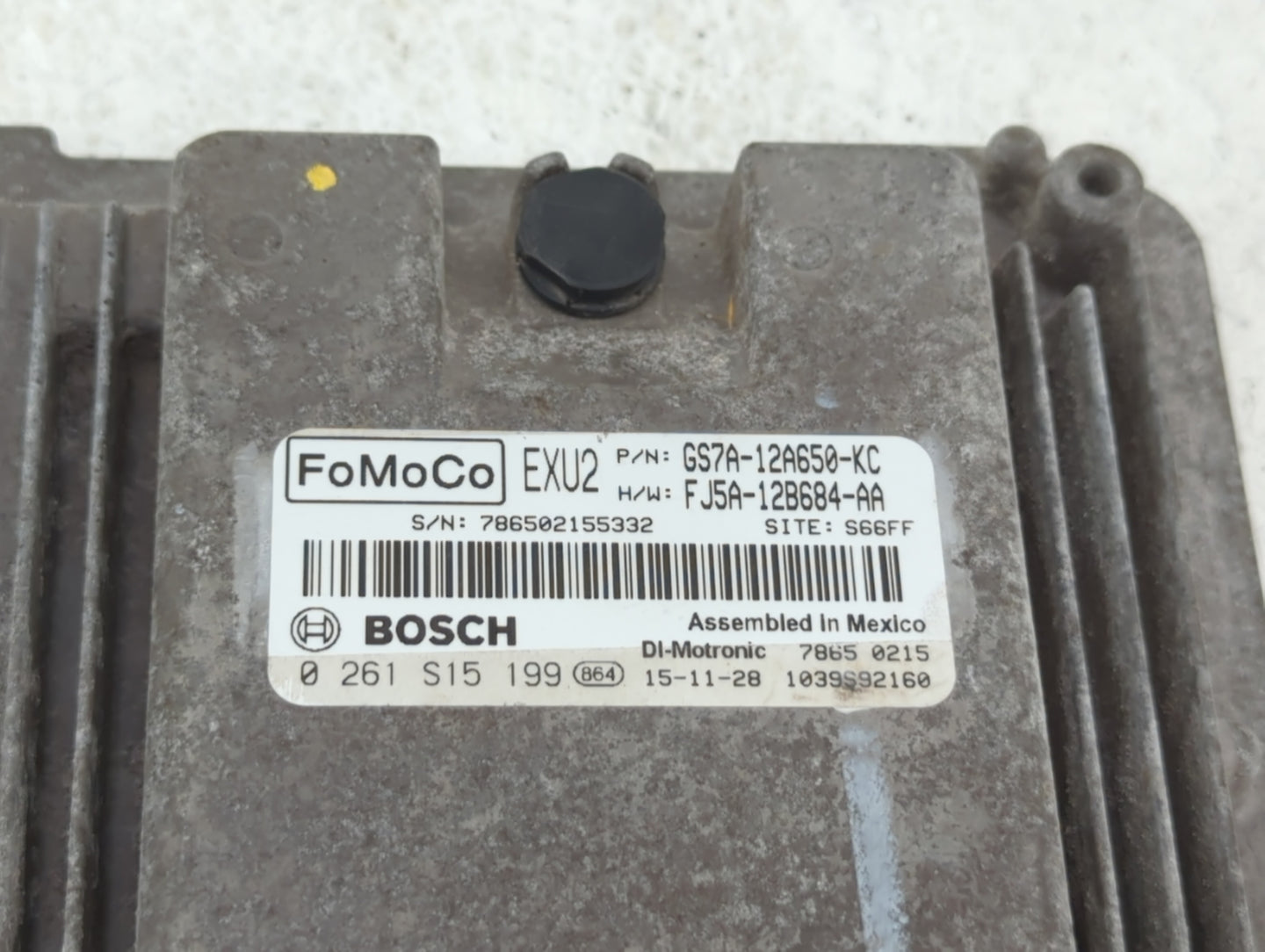 2016 Ford Fusion PCM Engine Control Computer ECU ECM PCU OEM P/N:GS7A-12A560-HD GS7A-12A650-KC, GS7A-12A650-KD Fits OEM Used