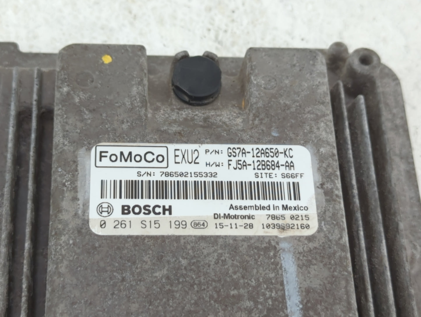 2016 Ford Fusion PCM Engine Control Computer ECU ECM PCU OEM P/N:GS7A-12A560-HD GS7A-12A650-KC, GS7A-12A650-KD Fits OEM Used