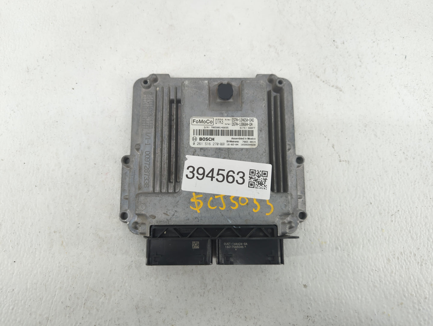 2014-2016 Ford Fusion PCM Engine Control Computer ECU ECM PCU OEM P/N:ES7A-12A650-EK ES7A-12A650-DFC Fits Fits 2014 2015 201